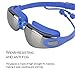 JZxin Swim Goggles Anti Fog Swimming Goggles Adjustable Strap Waterproof No Leaking UV Protection with Free Protection Case for Men Women Adult Youth(Blue)