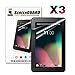 TabSuit174; 3 Pack Ultra-Clear of High Definition (HD) Screen Protectors for Dragon Touch A93, KingPad K90, Astro Tab A924 and more 9'' Android Tablets