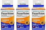 Bausch & Lomb Preservision with Lutein Eye Vitamin & Mineral Supplement, 50-Count Soft Gels (Pack of 3)