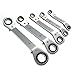 C-Pioneer Metric Offset Ring Wrench Spanner Ratchet Metric Hand DIY Tool Set-10-12mm