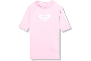 Roxy Girls' Whole Hearted Short Sleeve Rashguard