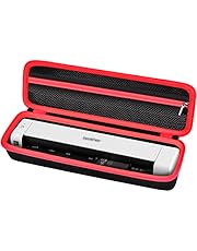 Case Compatible with Brother DS-640 / DS-740D / DS-720D/ Doxie Go SE Duplex Compact Mobile Document Scanner, Portable Desktop Scanners Hard Carrying Storage Box - Black (Bag Only)