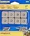 Shepherd Hardware 9240 1-Inch Square Adhesive, Slide Glide Furniture Sliders, 8-Pack, Tan