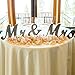 Mr and Mrs Sign Photo Booth Props - Tinksky Wedding Decoration Wedding Present Silver - MR MRS Wooden Letters