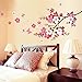 Wall StickersSFE- PVC Room Peach Blossom Flower Butterfly Fashion Wall Stickers Art Decals Decor Mural (Pink)