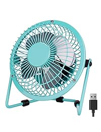 Peyou Mini ventilador portátil, mini ventilador de sobremesa USB de 4.0 in   pequeño ventilador de mesa portátil ajustable compatible con ordenador, portátil, ventilador de banco de energía, refrigeración silenciosa para oficina, hogar y viajes