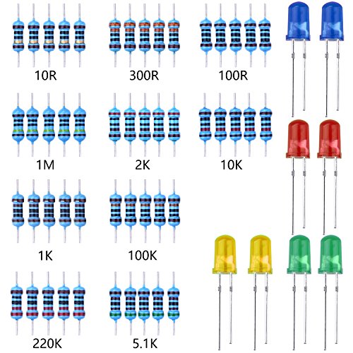 Longruner UNO R3 Project Starter Kit with tutorials, Breadboard Holder for Arduino, Jumper Wires, Resistor Kit, LED, USB Cable, Compatible with Arduino Mega 2560 Nano LK83