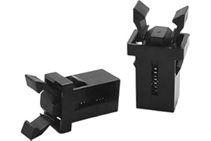 BWBWND 2 PCS Car Sunglasses Holder Catch Latch, Self-Locking Trash Can Top Lid Push-Type Switch Lock, Plastic Latch Lock Replacement for Storage Box Lid Overhead Console Roof