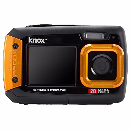Knox Gear Dual-Screen 20MP Rugged Underwater Digital Camera with Video (Orange)