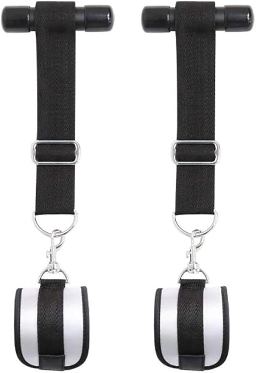 Dominate AllStars Black Nylon Plastic Pipe Sleeve Handcuffs Soft Plush