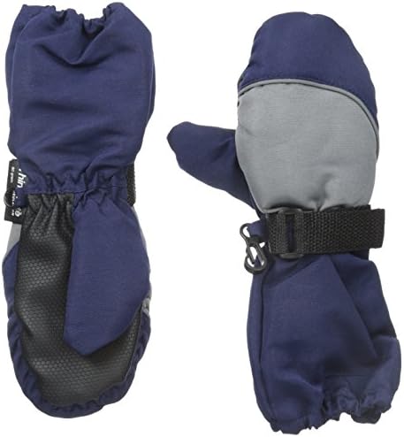 Nolan Gloves Big Boys' Taylor Ski Mitten with Extended Cuff, Navy Winter White/Grey, 2-4T