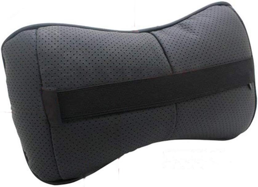 Auto Sport Fit Jaguar Seat Pillow 2PCS Genuine Leather Bone-Shaped Car Seat Cushion Neck Rest Headrest Pad Car Accessories