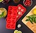 HIC Kitchen Cannonball Silicone Ice Cube Tray, Non-Stick, Makes 10 Large Ice Balls
