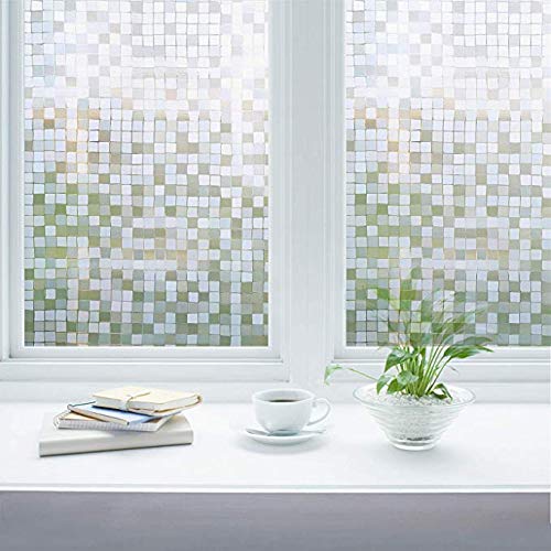 Zindoo Self Adhesive Window Films Static Decorative Privacy Window