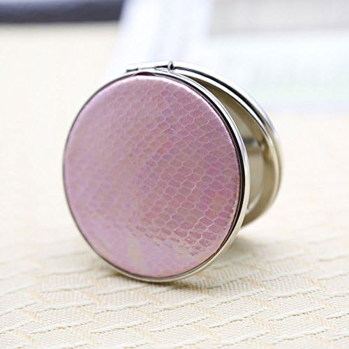 Pu leather Cute Pocket Mirror in a special gift box-FoRSUE Brand PU leather MINI Mirror is the Beauty Girl NO .1 Choice -2sides With 1X1 and 1X2 Compact Mirror