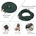 Greenbest Expanding/Expandable Garden Hose, Car Hose,Plastic Hose Hanger, 3/4Nozzel Solid Brass Connector,Double Latex Core,Extra woven Strength Fabric cover,Storage Sack,Spray Nozzle BlackGreen(50FT)