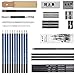 FEMOR Professional Sketching/Drawing Pencil Set, 40 Pieces Sketching Art Kit with Sketch/Graphite Pencils, Erasers, Kit Bag for Adults & Kid Artists