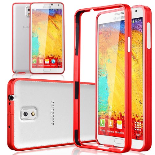 CITUS Ultra Thin 0.7mm Metal Aluminum Case Bumper for Samsung Galaxy Note3 N9000 (Red)