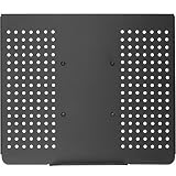 WALI Laptop Holder Tray for 1 Notebook up to 17 inch, Mount Compatible with VESA 100 mm, 22 lbs Capacity with Vented Cooling Platform Stand (MLP01)