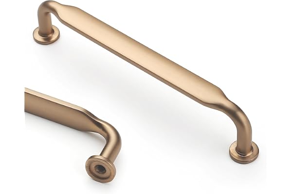 Asidrama 10 Pack 5 Inch(128mm) Champagne Bronze Kitchen Cabinet Handles, Cabinet Pulls Kitchen Cabinet Hardware for Cupboard