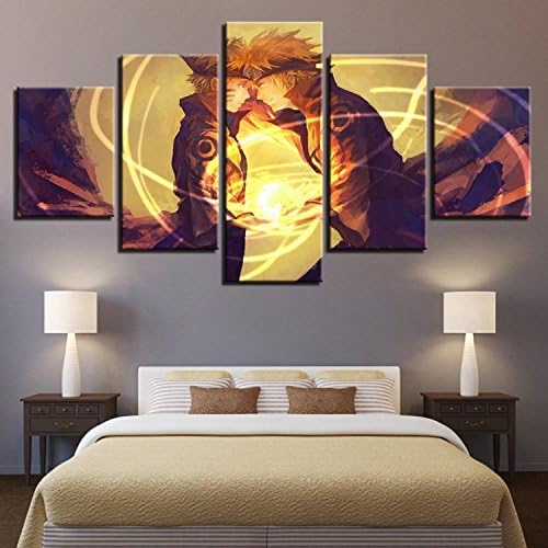 Canvas Paintings Home Decor Living Room Wall Art 5 Pieces Naruto Pictures HD Prints Cartoon Anime Characters Posters Framework