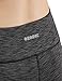 ODODOS Women's High Waisted Yoga Pants with Pocket, Workout Sports Running Athletic Pants with Pocket, Full-Length,SpaceDyeCharcoal,Small