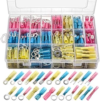 Amazon.com: 250pcs Heat Shrink Wire Connectors, Sopoby  