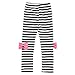 Lisli New Kids Girls Bow Striped Leggings Suit Long Sleeve Shirts Tops Sets Two-piece Suit (6-7Y(140))