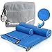 BREEZEE Microfiber Quick Dry Towel set Antibacterial Super Absorbent for Travel Sports & Home Lightweight 2 Pck: XL 32
