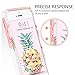 iPhone SE Case iPhone 5S Case iPhone 5 Case GUAGUA Pink Pineapple Women Girls Slim Dual Layer Hybrid Hard PC Soft Bumper Glossy Cover Shockproof Protective Phone Cases for iPhone SE 5S 5,Rose Gold