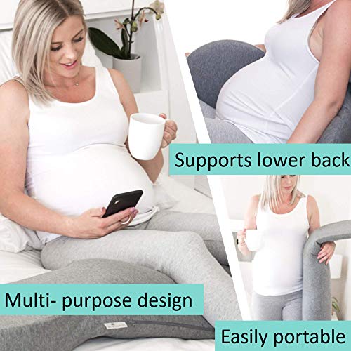 2 in1 Pregnancy Pillows, Chiro Designed Maternity Pillow with 100