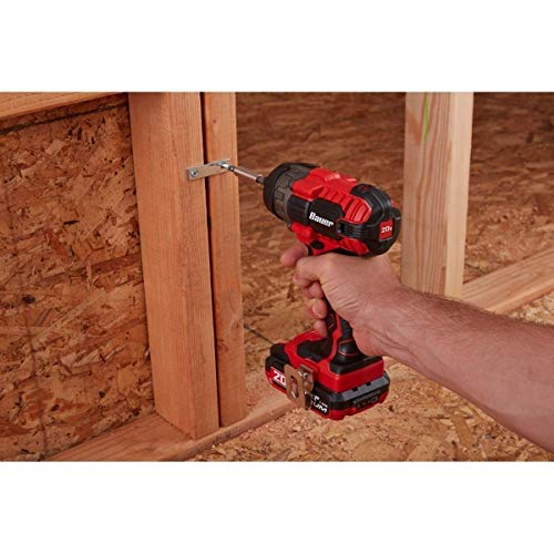 Bauer 1781CB1 Hypermax Lithium, Hex Compact Impact Driver Kit, 20V