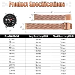 Stainless Steel Mesh Watch Band for Men Women,Quick