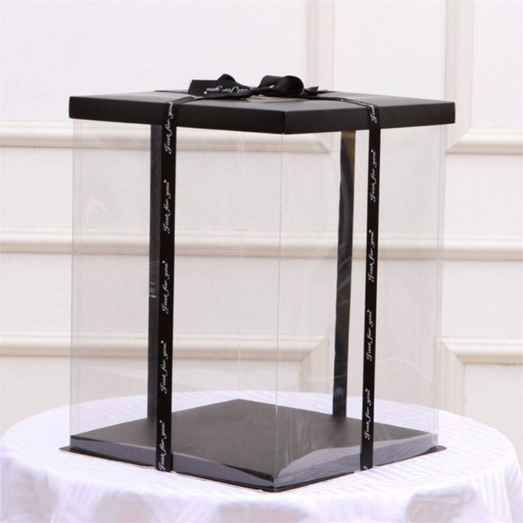 Kaplorei Clear Favor Boxes, ransparent Boxes, Candy Box, Plastic Gift Boxes Transparent Cube Boxes PET Boxes for Wedding,Party,Baby Shower,Bridal Shower of Drawstring Christmas Gift Bags