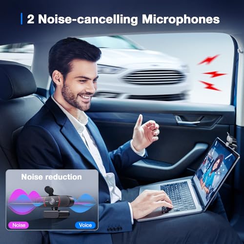 EMEET C960 4K Webcam for PC, 4K UHD Sony Sensor, PDAF Auto Focus, Dual AI Noise-Cancelling Mics, Auto Light Correction, 73° FOV, Plug&Play Webcam w/Privacy Cover, Works w/Zoom/Teams/Google Meet