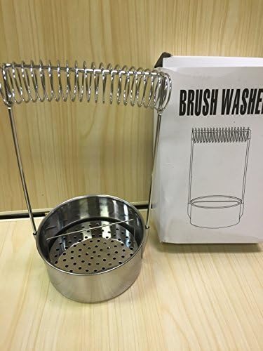 Brush washer and cleaner , Coil Style Brush Washer and Brush Cleaner easy to clean , stainless steel, portable , lightweight and great for every art studio