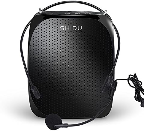 UPGRADED Headset Voice Amplifier, 10 Watts Portable Loudspeaker with Rotatable Invisible Microphone, 128g Ultra-light Headset Hands Free Voice Amplifier for Teachers, Guides, Coaches