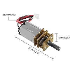 XIITIA 8pcs DC 3V-6V Mini N20 Gear Motor Slow Speed