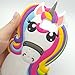 Rainbow Unicorn Samsung Galaxy S7 edge Case,XINSIR Cute 3D Cartoon Animal Horse Soft Silicone Case Rubber Back Cover Skin for Samsung S7 edge (Colorful)