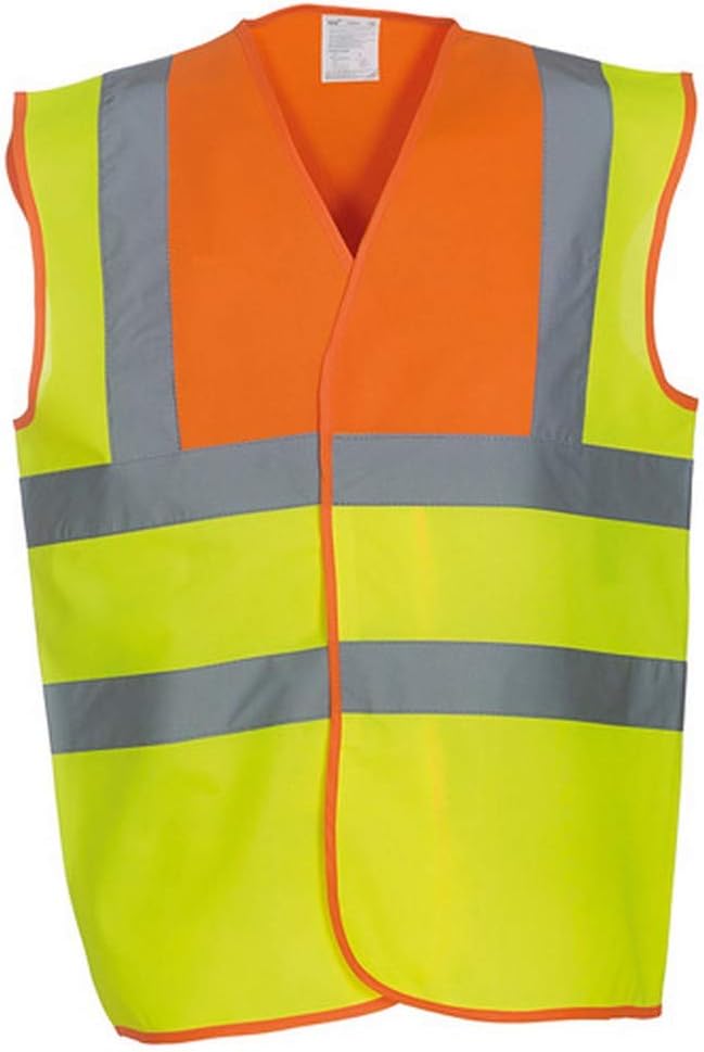 Yoko Unisex Premium Hi-Vis Waistcoat Vest/Jacket (Pack of 2)