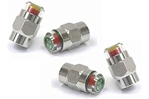 Gozens 26-80psi TPMS Tire Pressure Monitor Valve Stem Cap Tyre Sensor Indicator (80 PSI)