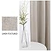 Room Darkening Curtains for Bedroom Beige Linen Look Textured Blackout Window Drapes 84 inches Long Moderate 2 Curtain Panels