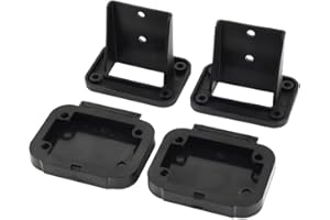 50A Flush Mount Bracket Panel Cover for Anderson Connectors, fit for RVs, Caravans, Trucks and Yachts, Black(2pcs)