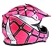 Typhoon Youth Kids Offroad Gear Combo Helmet Gloves Goggles DOT Motocross ATV Dirt Bike Spiderman Pink, Medium