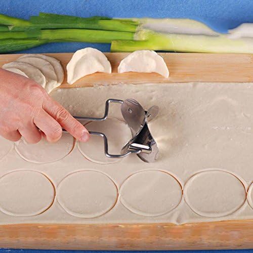 Stainless Steel Dough Press Dumpling Maker Mould Pie Ravioli Cooking Pastry Tools Circle Dumpling Wraper Cutter Making Machine