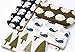 Set of 4 - Adorable Pencil Case Pen Zipper Bag Coin Organizer Makeup Costmetic Bag Pouch (Forest)