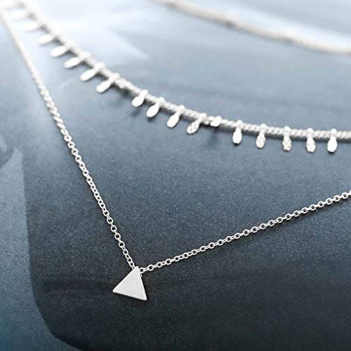 2 Yalice+Layered+Triangle+Necklace+Necklaces