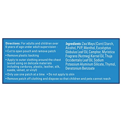 Vicks Children's VapoPatch, Wearable MessFree Aroma Patch, Soothing