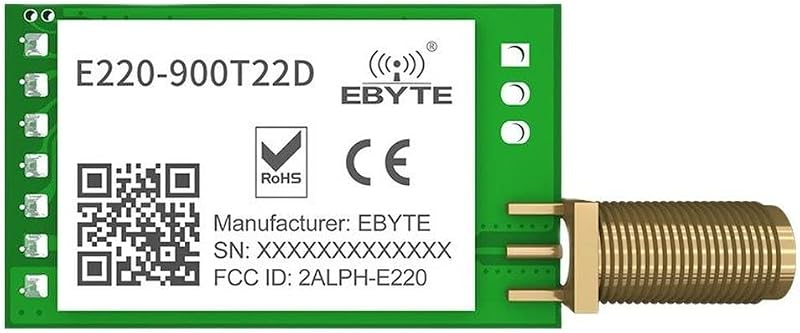 CDBAIRUI 868/915MHz LoRa UART Module 22dBm RSSI Spread Spectrum SMA E220-900T22D