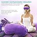 LotFancy Heated Eye Mask for Dry Eyes, Microwavable, Lavender Eye Compress Moist Heat, Cooling Eye Mask for Sleeping, Hot Cold Therapy for Stye, Puffy